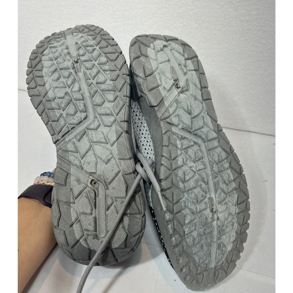 Men's 8.5M PONY PP1 Road Knit Lace-Up Low Sneakers Shoes Perforated Black & Gray